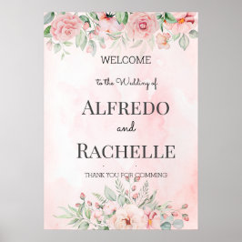 Summer Garden Floral Wedding Poster