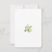 Summer Garden Floral Wedding Suite RSVP Card (Rückseite)