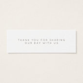 Summer Garden Floral Wedding Suite - Tag (Rückseite)