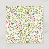 Summer Garden Floral Wedding Suite Website einfüge Begleitkarte (Rückseite)