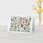 Summer Garden Grußkarte Karte (Gelbe Blume)