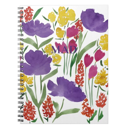 Summer Garden Notebook für personalisierte Notizblock (Vorderseite)