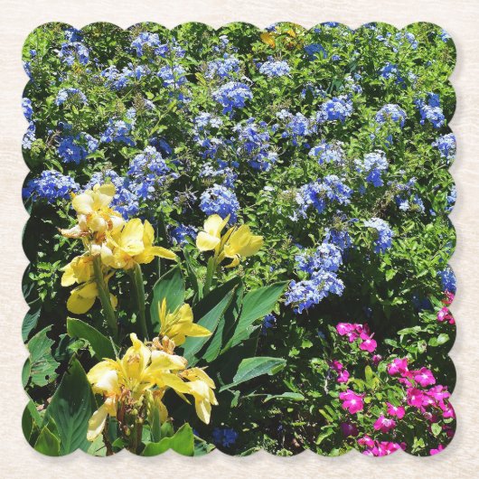 Summer Garden Paper Plate Untersetzer (Vorderseite)