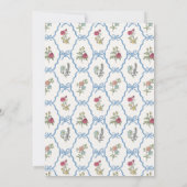 Summer Garden Party Blumendusche Beratung für Baby Einladung (Rückseite)