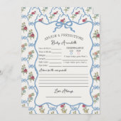 Summer Garden Party Blumendusche Beratung für Baby Einladung (Vorne/Hinten)