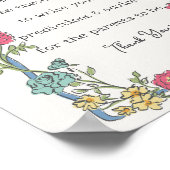 Summer Garden Party Blumendusche Beratung für Baby Poster (Ecke)