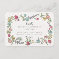 Summer Garden Party Blumenregistrierung Einladung 