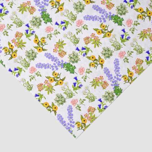 Summer Garden Party Blumenzettel Seidenpapier (Ausschnitt)