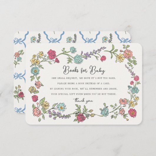 Summer Garden Party Books for Baby Shooting Insert (Vorne/Hinten)