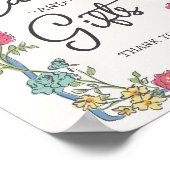 Summer Garden Party Bright Blumenkarten & Geschenk Poster