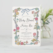 Summer Garden Party Bright Floral Baby Dusche (Stehend Vorderseite)