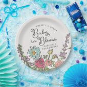 Summer Garden Party Bright Floral Baby Dusche Pappteller (Party)