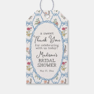 Summer Garden Party Bright Floral Brautparty Geschenkanhänger