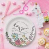 Summer Garden Party Bright Floral Brautparty Pappteller (Party)