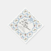 Summer Garden Party Bright Floral Brautparty Serviette (Ecke)