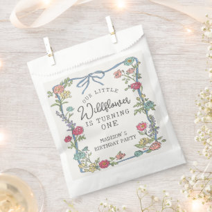 Summer Garden Party Bright Floral Geburtstagsparty Geschenktütchen