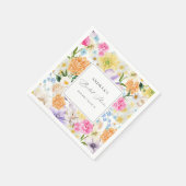 Summer Garden Partys Spring Floral Brautparty Serviette (Ecke)