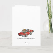 Summer Garden Patio Danke Karte (Rückseite)