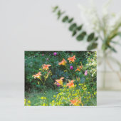 Summer Garden Postcard, Winterdenken Postkarte (Stehend Vorderseite)