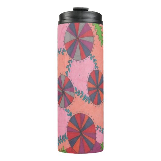 Summer Garden Print Thermosbecher (Vorderseite)
