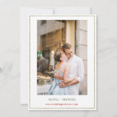 Summer Garden Rose Save the Date (Rückseite)