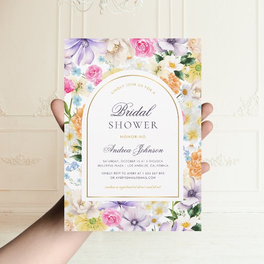 Summer Garden Tee Party Chic Brautparty Einladung