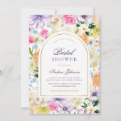 Summer Garden Tee Party Chic Brautparty Einladung (Vorderseite)