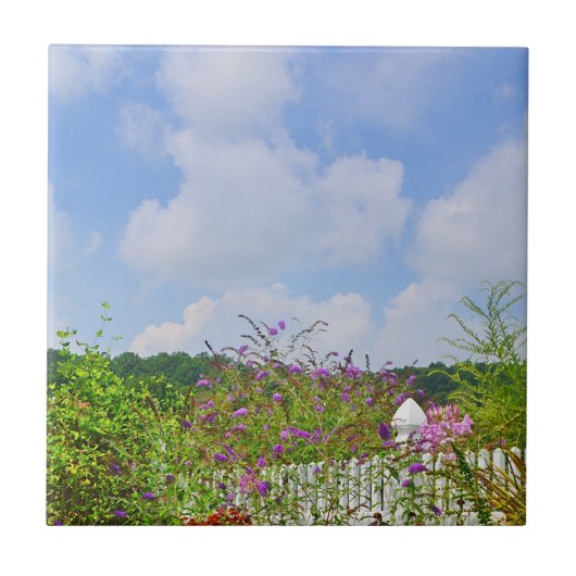 Summer Garden Tile Fliese (Vorderseite)