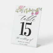 Summer Garden Tischnummer Sockelschild (Vorderseite)