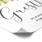 Summer Garden Watercolor Blumenposter Poster (Ecke)