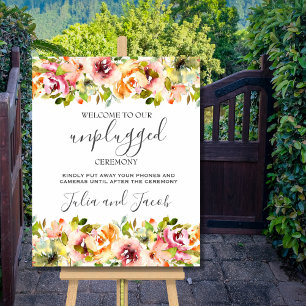 Summer Garden Watercolor Blumenposter Poster