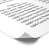 Summer Garden Watercolor Blumenposter Poster (Ecke)