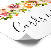 Summer Garden Watercolor Blumenposter Poster (Ecke)