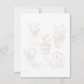Summer Gardening Lined Personal Note Paper Mitteilungskarte (Rückseite)