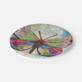 Summer Gefühls Schmetterlingspapier Pappteller (Schrägansicht)