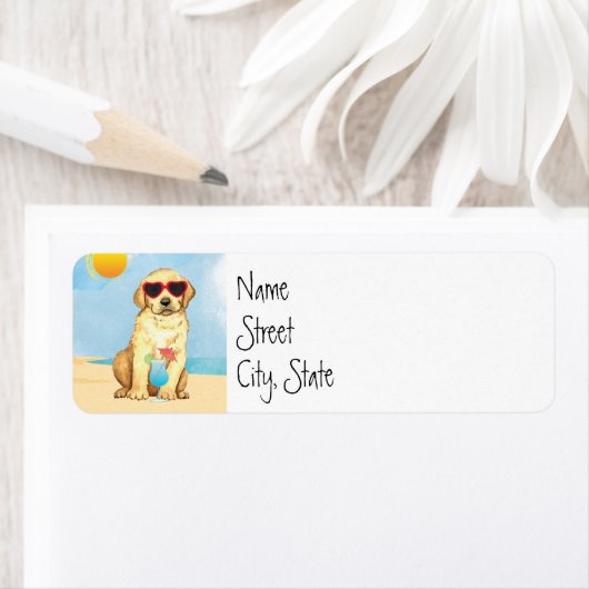 Summer Gelbe Labrador Label (Insitu)