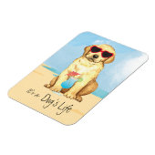 Summer Gelbe Labrador Magnet (Linke Seite)