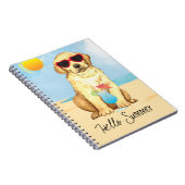 Summer Gelbe Labrador Notebook Notizblock (Rechte Seite)