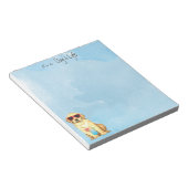 Summer Gelbe Labrador Notepad Notizblock (angewinkelt)