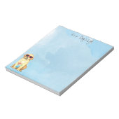 Summer Gelbe Labrador Notepad Notizblock (Rotiert)