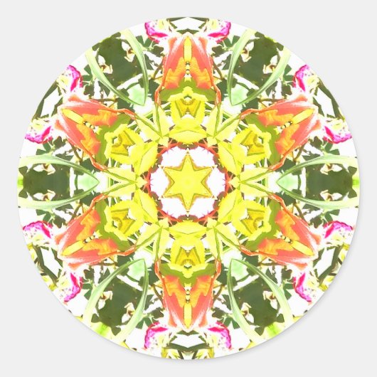 Summer Gem Runder Aufkleber (Vorderseite)