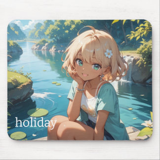 summer  Girl　マウスパッド Mousepad