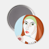 Summer Girl Magnet (Vorderseite/Rückseite)