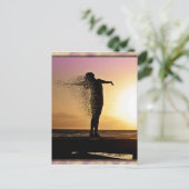 Summer Girl Postkarte (Stehend Vorderseite)