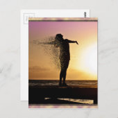 Summer Girl Postkarte (Vorne/Hinten)