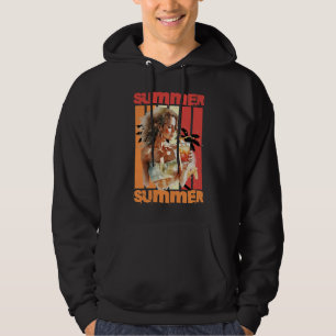 Summer Girl Retro Sunset Hoodie
