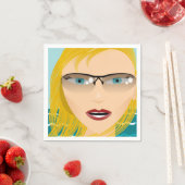 SUMMER GIRL SERVIETTE (Beispiel)