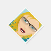 SUMMER GIRL SERVIETTE (Ecke)