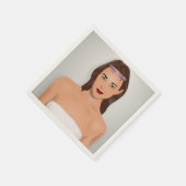 SUMMER GIRL SERVIETTE (Ecke)