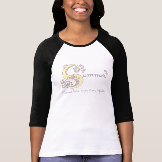 Summer Girls Name bedeutet Custom Tee (Vorderseite)